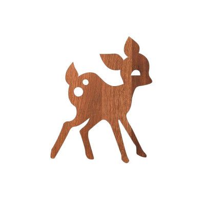 ferm LIVING - My Deer Vägglampa Smoked Oak