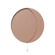 ferm LIVING - Neba LED-vägglampa, rosa, Ø 45 cm, järn