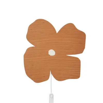 ferm LIVING - Poesie LED-vägglampa, brun, Ø 37 cm