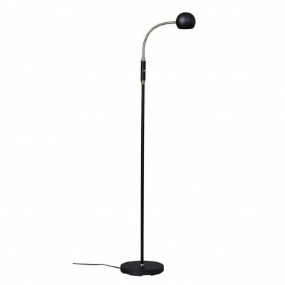 Fladen golvlampa, svart