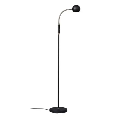 Fladen golvlampa, svart