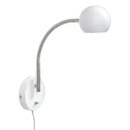 Fladen vägglampa, vit