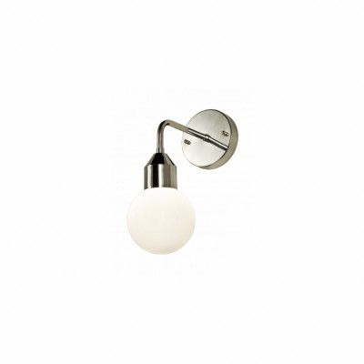 Florens vägglampa, krom/opal