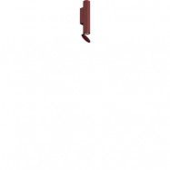 Flos - Flauta Vägglampa H225 Riga Anodized Ruby Red