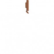 Flos - Flauta Vägglampa H225 Spiga Anodized Copper