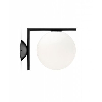 FLOS - IC C/W1 Plafond/Vägglampa Mat Svart