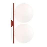 FLOS - IC C/W2 Double Plafond/Vägglampa Burgundy