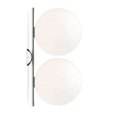 Flos - IC C/W2 Double Plafond/Vägglampa Krom