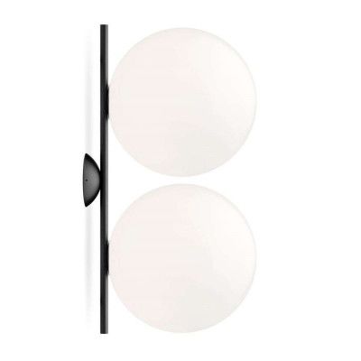 Flos - IC C/W2 Double Plafond/Vägglampa Svart