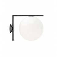 FLOS - IC C/W2 Plafond/Vägglampa Mat Svart