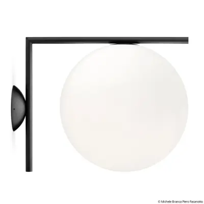 FLOS - IC C/W2 Taklampa/vägglampa Matt svart