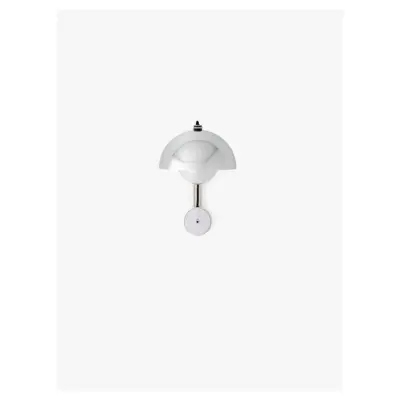 Flowerpot Vägglampa VP8, Chrome-Plated
