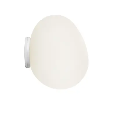 Foscarini - Gregg piccola vägglampa, vit, IP44, glas
