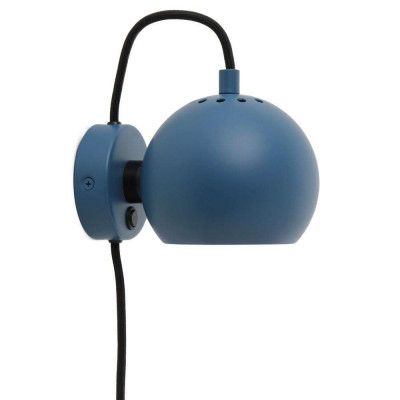 FRANDSEN - Ball Vägglampa Matt Petroleum Blue