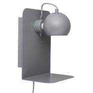 Frandsen - Ball Vägglampa m/USB Ljus Grå