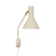FRANDSEN - Lyss vägglampa beige stickkontakt