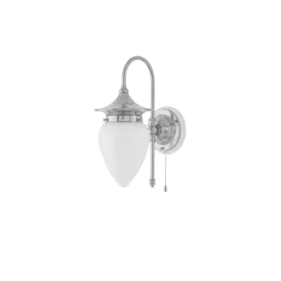 Fryxell vägglampa nickel/vit