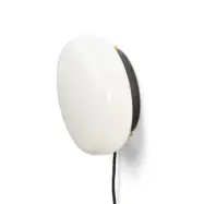 GEJST - OPA vägglampa Opalglas, G9, kabel/kontakt/strömbrytare