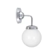 Globen Lighting - Alley Vägglampa IP44 Chrome/White