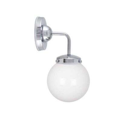 Globen Lighting - Alley Vägglampa IP44 Chrome/White