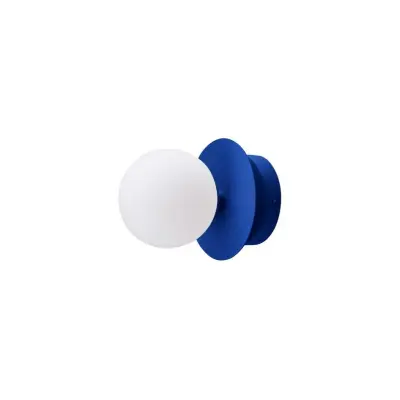 Globen Lighting - Art Deco taklampa, IP44, blå/vit