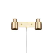 Globen Lighting - Clark 2 Vägglampa Brushed Brass