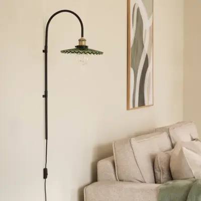 Globen Lighting - Cobbler 75 vägglampa grön glas