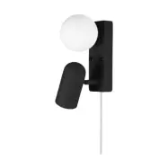 Globen Lighting Doppio vägglampa Svart