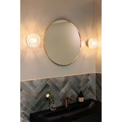 Globen Lighting - Fungo 16 taklampa, IP44, klar/mässing