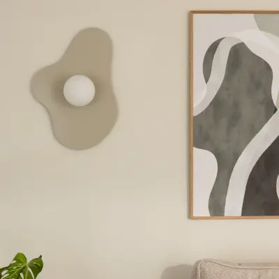 Globen Lighting - Illusion vägglampa beige glas 60 cm