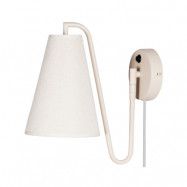 Globen Lighting - Lou Vägglampa Bouclé Vit/Beige