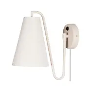 Globen Lighting - Lou Vägglampa Bouclé Vit/Beige