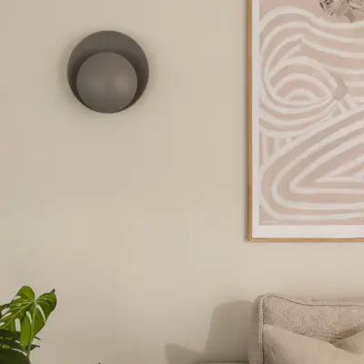 Globen Lighting - Orbit vägglampa grå metall 6 30 cm