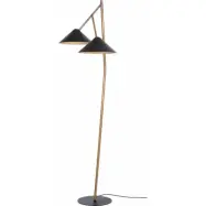 Grenverk golvlampa, råmässing/mattsvart 178cm