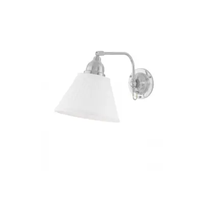 Gripenberg vägglampa nickel/vit