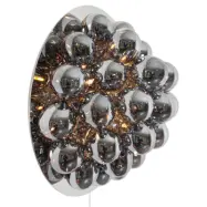 Gross vägglampa Ø60cm Rökgrå