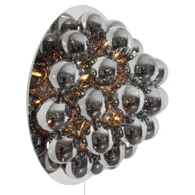 Gross vägglampa Ø60cm Rökgrå