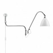 GUBI Bestlite BL10 vägglampa matt vit-krom