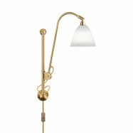 GUBI Bestlite BL5 vägglampa Benporslin-mässing