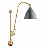 GUBI Bestlite BL5 vägglampa Grå-mässing