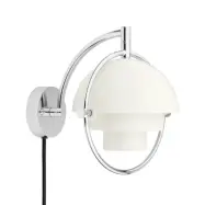 GUBI - Multi-Line vägglampa krom/vit metall G9