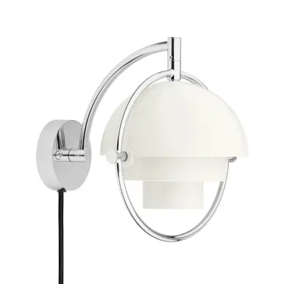 GUBI - Multi-Line vägglampa krom/vit metall G9