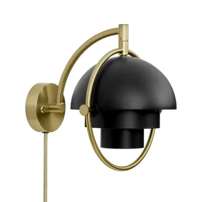 GUBI - Multi-Line vägglampa svart metall G9