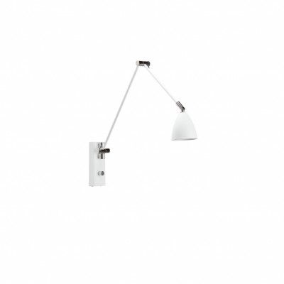 Guru vägglampa LED, mattvit/krom 60cm
