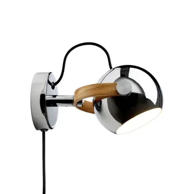 Halo Design DC Vägglampa Ø12 - Krom