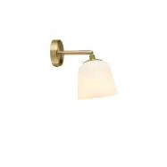 Halo Design - Room 49 Vägglampa Antique Brass/Opal