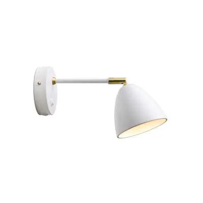 Halo Design Room Vägglampa Vit -  mässing