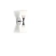 Harlekin vägglampa Duo krom E14