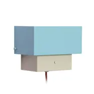 Hübsch - ART vägglampa blå/sand, bredd 22 cm –