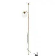 Hübsch - Bubble Vägg-/Golvlampa Clear/Brass